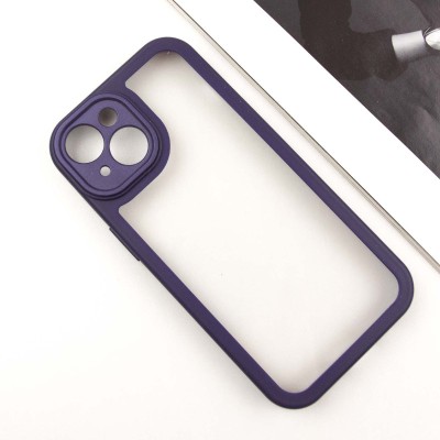 TPU чохол Transparent + Colour 1,5mm для Apple iPhone 15 (6.1") Purple TPU чохол Transparent + Colour 1,5mm для Apple iPhone 15 (6.1") Purple