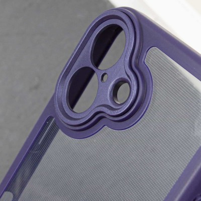 TPU чохол Transparent + Colour 1,5mm для Apple iPhone 16 (6.1") Purple