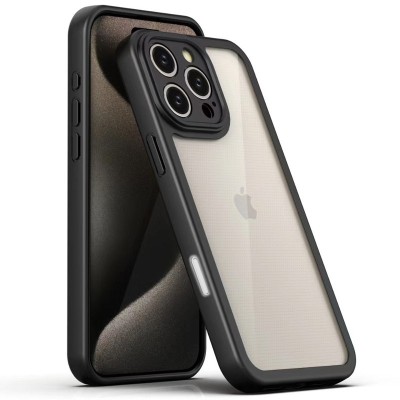 TPU чохол Transparent + Colour 1,5mm для Apple iPhone 16 Pro Max (6.9") Black
