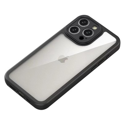 TPU чохол Transparent + Colour 1,5mm для Apple iPhone 16 Pro Max (6.9") Black