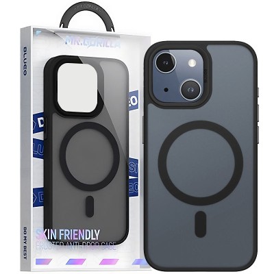 TPU+PC чохол Blueo Skin Friendly Frosted with MagSafe для Apple iPhone 14 / 13 (6.1") Чорний TPU+PC чохол Blueo Skin Friendly Frosted with MagSafe для Apple iPhone 14 / 13 (6.1") Чорний