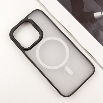 TPU+PC чохол Blueo Skin Friendly Frosted with MagSafe для Apple iPhone 14 Pro Max (6.7") Чорний TPU+PC чохол Blueo Skin Friendly Frosted with MagSafe для Apple iPhone 14 Pro Max (6.7") Чорний