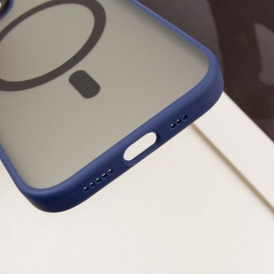 TPU+PC чохол Blueo Skin Friendly Frosted with MagSafe для Apple iPhone 15 (6.1") Синій TPU+PC чохол Blueo Skin Friendly Frosted with MagSafe для Apple iPhone 15 (6.1") Синій