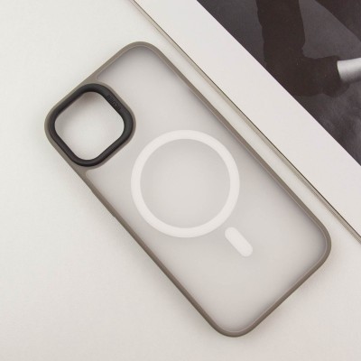TPU+PC чохол Blueo Skin Friendly Frosted with MagSafe для Apple iPhone 15 (6.1") Сірий TPU+PC чохол Blueo Skin Friendly Frosted with MagSafe для Apple iPhone 15 (6.1") Сірий
