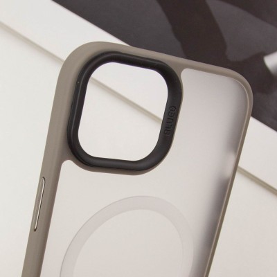 TPU+PC чохол Blueo Skin Friendly Frosted with MagSafe для Apple iPhone 15 (6.1") Сірий TPU+PC чохол Blueo Skin Friendly Frosted with MagSafe для Apple iPhone 15 (6.1") Сірий