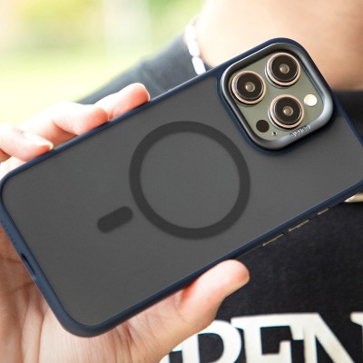 TPU+PC чохол Blueo Skin Friendly Frosted with MagSafe для Apple iPhone 15 Pro (6.1") Синій