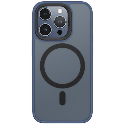 TPU+PC чохол Blueo Skin Friendly Frosted with MagSafe для Apple iPhone 15 Pro Max (6.7") Синій TPU+PC чохол Blueo Skin Friendly Frosted with MagSafe для Apple iPhone 15 Pro Max (6.7") Синій