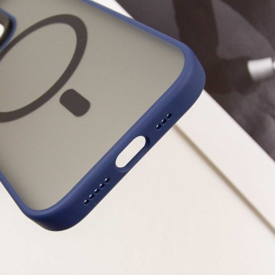 TPU+PC чохол Blueo Skin Friendly Frosted with MagSafe для Apple iPhone 15 Pro Max (6.7") Синій TPU+PC чохол Blueo Skin Friendly Frosted with MagSafe для Apple iPhone 15 Pro Max (6.7") Синій