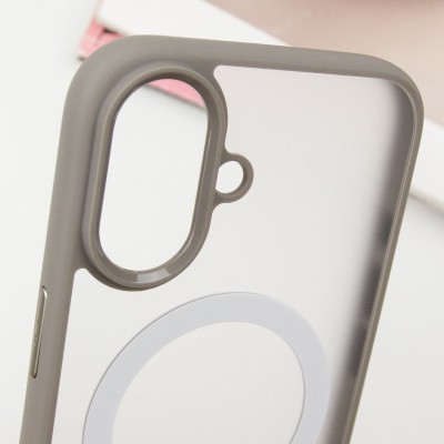 TPU+PC чохол Blueo Skin Friendly Frosted with MagSafe для Apple iPhone 16 (6.1") Сірий TPU+PC чохол Blueo Skin Friendly Frosted with MagSafe для Apple iPhone 16 (6.1") Сірий