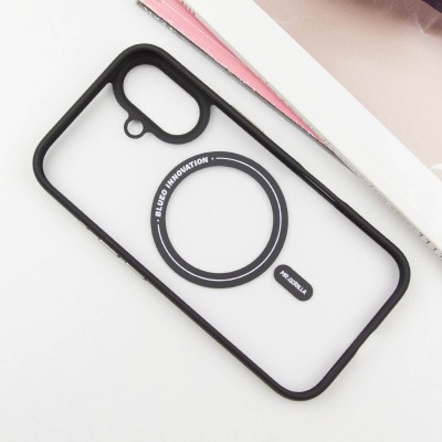 TPU+PC чохол Blueo Skin Friendly Frosted with MagSafe для Apple iPhone 16 (6.1") Чорний TPU+PC чохол Blueo Skin Friendly Frosted with MagSafe для Apple iPhone 16 (6.1") Чорний