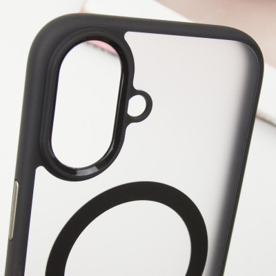 TPU+PC чохол Blueo Skin Friendly Frosted with MagSafe для Apple iPhone 16 (6.1") Чорний TPU+PC чохол Blueo Skin Friendly Frosted with MagSafe для Apple iPhone 16 (6.1") Чорний