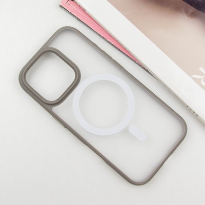 TPU+PC чохол Blueo Skin Friendly Frosted with MagSafe для Apple iPhone 16 Pro (6.3") Сірий TPU+PC чохол Blueo Skin Friendly Frosted with MagSafe для Apple iPhone 16 Pro (6.3") Сірий