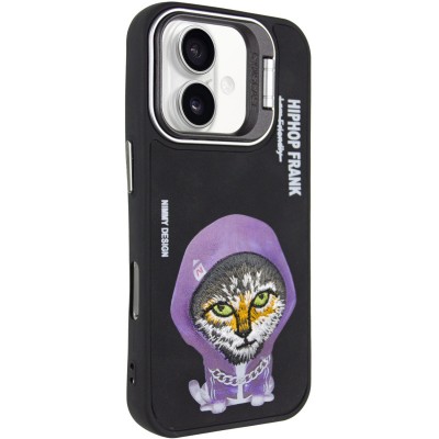 TPU+PC чохол Friends для Apple iPhone 16 (6.1") Black Cat