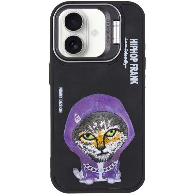 TPU+PC чохол Friends для Apple iPhone 16 (6.1") Black Cat