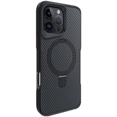 TPU+PC чохол Metal Buttons with MagSafe Carbon Ring для Apple iPhone 16 Pro (6.3") Чорний TPU+PC чохол Metal Buttons with MagSafe Carbon Ring для Apple iPhone 16 Pro (6.3") Чорний