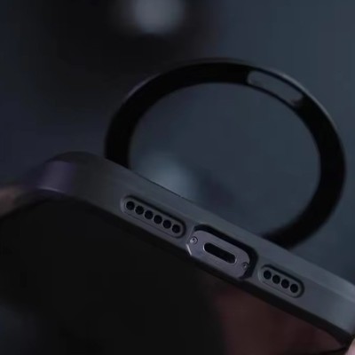 TPU+PC чохол Metal Buttons with MagSafe Carbon Ring для Apple iPhone 16 Pro (6.3") Чорний TPU+PC чохол Metal Buttons with MagSafe Carbon Ring для Apple iPhone 16 Pro (6.3") Чорний