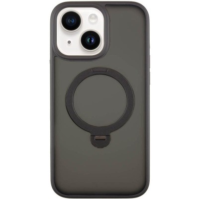 TPU+PC чохол Metal Buttons with MagSafe Colorful HQ Ring для Apple iPhone 14 / 13 (6.1") Black TPU+PC чохол Metal Buttons with MagSafe Colorful HQ Ring для Apple iPhone 14 / 13 (6.1") Black