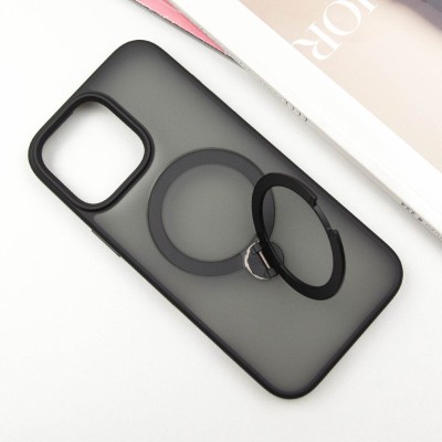 TPU+PC чохол Metal Buttons with MagSafe Colorful HQ Ring для Apple iPhone 14 Pro (6.1") Black TPU+PC чохол Metal Buttons with MagSafe Colorful HQ Ring для Apple iPhone 14 Pro (6.1") Black
