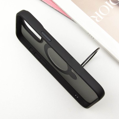 TPU+PC чохол Metal Buttons with MagSafe Colorful HQ Ring для Apple iPhone 14 Pro (6.1") Black TPU+PC чохол Metal Buttons with MagSafe Colorful HQ Ring для Apple iPhone 14 Pro (6.1") Black
