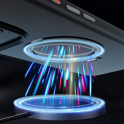 TPU+PC чохол Metal Buttons with MagSafe Colorful HQ Ring для Apple iPhone 14 Pro (6.1") Black TPU+PC чохол Metal Buttons with MagSafe Colorful HQ Ring для Apple iPhone 14 Pro (6.1") Black