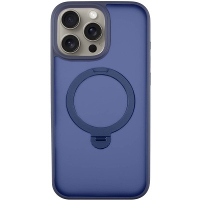 TPU+PC чохол Metal Buttons with MagSafe Colorful HQ Ring для Apple iPhone 14 Pro (6.1") Dark Blue TPU+PC чохол Metal Buttons with MagSafe Colorful HQ Ring для Apple iPhone 14 Pro (6.1") Dark Blue