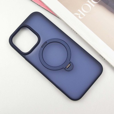 TPU+PC чохол Metal Buttons with MagSafe Colorful HQ Ring для Apple iPhone 14 Pro (6.1") Dark Blue TPU+PC чохол Metal Buttons with MagSafe Colorful HQ Ring для Apple iPhone 14 Pro (6.1") Dark Blue