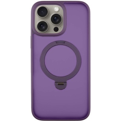 TPU+PC чохол Metal Buttons with MagSafe Colorful HQ Ring для Apple iPhone 14 Pro (6.1") Purple TPU+PC чохол Metal Buttons with MagSafe Colorful HQ Ring для Apple iPhone 14 Pro (6.1") Purple