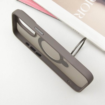 TPU+PC чохол Metal Buttons with MagSafe Colorful HQ Ring для Apple iPhone 15 (6.1") Grey TPU+PC чохол Metal Buttons with MagSafe Colorful HQ Ring для Apple iPhone 15 (6.1") Grey