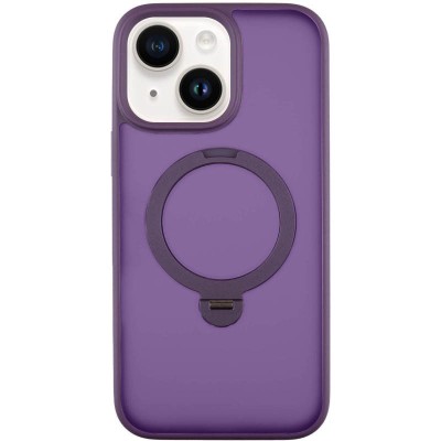 TPU+PC чохол Metal Buttons with MagSafe Colorful HQ Ring для Apple iPhone 15 (6.1") Purple TPU+PC чохол Metal Buttons with MagSafe Colorful HQ Ring для Apple iPhone 15 (6.1") Purple