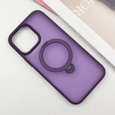 TPU+PC чохол Metal Buttons with MagSafe Colorful HQ Ring для Apple iPhone 15 (6.1") Purple TPU+PC чохол Metal Buttons with MagSafe Colorful HQ Ring для Apple iPhone 15 (6.1") Purple
