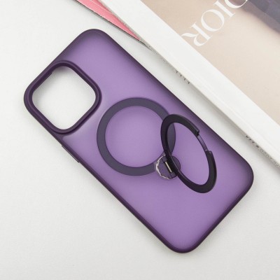 TPU+PC чохол Metal Buttons with MagSafe Colorful HQ Ring для Apple iPhone 15 (6.1") Purple TPU+PC чохол Metal Buttons with MagSafe Colorful HQ Ring для Apple iPhone 15 (6.1") Purple