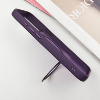TPU+PC чохол Metal Buttons with MagSafe Colorful HQ Ring для Apple iPhone 15 (6.1") Purple TPU+PC чохол Metal Buttons with MagSafe Colorful HQ Ring для Apple iPhone 15 (6.1") Purple