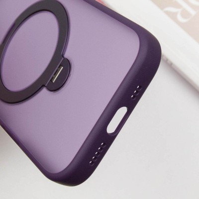 TPU+PC чохол Metal Buttons with MagSafe Colorful HQ Ring для Apple iPhone 15 (6.1") Purple TPU+PC чохол Metal Buttons with MagSafe Colorful HQ Ring для Apple iPhone 15 (6.1") Purple