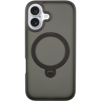TPU+PC чохол Metal Buttons with MagSafe Colorful HQ Ring для Apple iPhone 16 (6.1") Black TPU+PC чохол Metal Buttons with MagSafe Colorful HQ Ring для Apple iPhone 16 (6.1") Black
