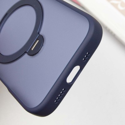 TPU+PC чохол Metal Buttons with MagSafe Colorful HQ Ring для Apple iPhone 16 (6.1") Dark Blue TPU+PC чохол Metal Buttons with MagSafe Colorful HQ Ring для Apple iPhone 16 (6.1") Dark Blue