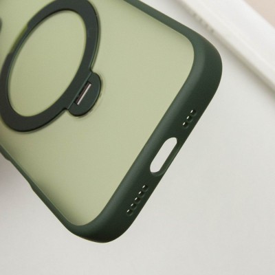 TPU+PC чохол Metal Buttons with MagSafe Colorful HQ Ring для Apple iPhone 16 (6.1") Green TPU+PC чохол Metal Buttons with MagSafe Colorful HQ Ring для Apple iPhone 16 (6.1") Green
