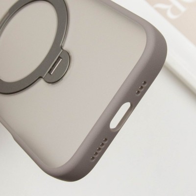 TPU+PC чохол Metal Buttons with MagSafe Colorful HQ Ring для Apple iPhone 16 (6.1") Grey TPU+PC чохол Metal Buttons with MagSafe Colorful HQ Ring для Apple iPhone 16 (6.1") Grey
