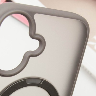 TPU+PC чохол Metal Buttons with MagSafe Colorful HQ Ring для Apple iPhone 16 (6.1") Grey TPU+PC чохол Metal Buttons with MagSafe Colorful HQ Ring для Apple iPhone 16 (6.1") Grey