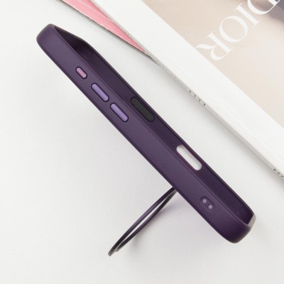 TPU+PC чохол Metal Buttons with MagSafe Colorful HQ Ring для Apple iPhone 16 (6.1") Purple TPU+PC чохол Metal Buttons with MagSafe Colorful HQ Ring для Apple iPhone 16 (6.1") Purple