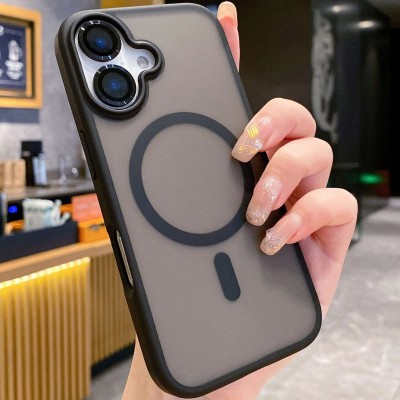 TPU+PC чохол Metal Buttons with MagSafe Colorful для Apple iPhone 16 Plus (6.7") Чорний TPU+PC чохол Metal Buttons with MagSafe Colorful для Apple iPhone 16 Plus (6.7") Чорний
