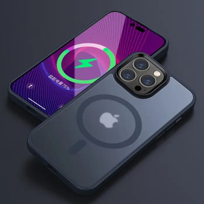 TPU+PC чохол Metal Buttons with MagSafe Colorful для Apple iPhone 16 Pro (6.3") Синій TPU+PC чохол Metal Buttons with MagSafe Colorful для Apple iPhone 16 Pro (6.3") Синій