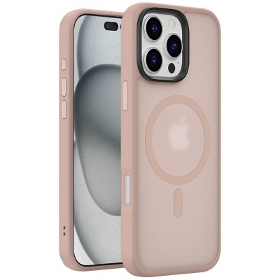 TPU+PC чохол Metal Buttons with MagSafe Colorful для Apple iPhone 16 Pro Max (6.9") Золотий TPU+PC чохол Metal Buttons with MagSafe Colorful для Apple iPhone 16 Pro Max (6.9") Золотий