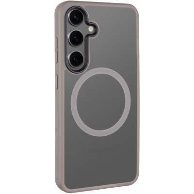 TPU+PC чохол Metal Buttons with MagSafe Colorful для Samsung Galaxy S24+ Сірий / Grey TPU+PC чохол Metal Buttons with MagSafe Colorful для Samsung Galaxy S24+ Сірий / Grey