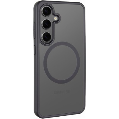 TPU+PC чохол Metal Buttons with MagSafe Colorful для Samsung Galaxy S24+ Чорний / Black TPU+PC чохол Metal Buttons with MagSafe Colorful для Samsung Galaxy S24+ Чорний / Black