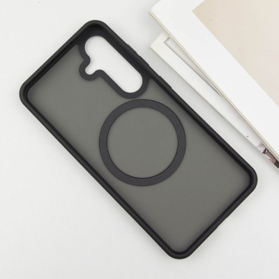 TPU+PC чохол Metal Buttons with MagSafe Colorful для Samsung Galaxy S24+ Чорний / Black TPU+PC чохол Metal Buttons with MagSafe Colorful для Samsung Galaxy S24+ Чорний / Black
