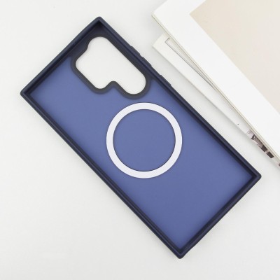TPU+PC чохол Metal Buttons with MagSafe Colorful для Samsung Galaxy S25 Ultra Синій / Navy Blue TPU+PC чохол Metal Buttons with MagSafe Colorful для Samsung Galaxy S25 Ultra Синій / Navy Blue