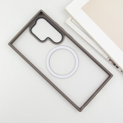 TPU+PC чохол Metal Buttons with MagSafe Colorful для Samsung Galaxy S25 Ultra Сірий / Grey TPU+PC чохол Metal Buttons with MagSafe Colorful для Samsung Galaxy S25 Ultra Сірий / Grey