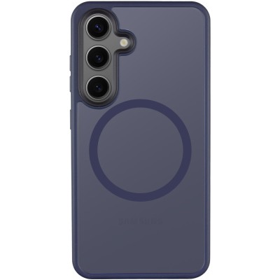 TPU+PC чохол Metal Buttons with MagSafe Colorful для Samsung Galaxy S25 Синій / Navy Blue TPU+PC чохол Metal Buttons with MagSafe Colorful для Samsung Galaxy S25 Синій / Navy Blue