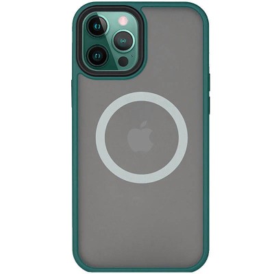 TPU+PC чохол Metal Buttons with MagSafe для Apple iPhone 13 Pro Max (6.7") Зелений TPU+PC чохол Metal Buttons with MagSafe для Apple iPhone 13 Pro Max (6.7") Зелений