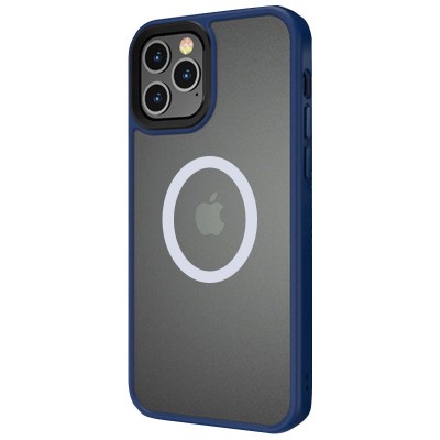 TPU+PC чохол Metal Buttons with MagSafe для Apple iPhone 13 Pro Max (6.7") Синій TPU+PC чохол Metal Buttons with MagSafe для Apple iPhone 13 Pro Max (6.7") Синій